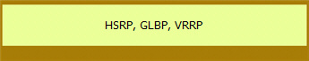 HSRP, GLBP, VRRP 